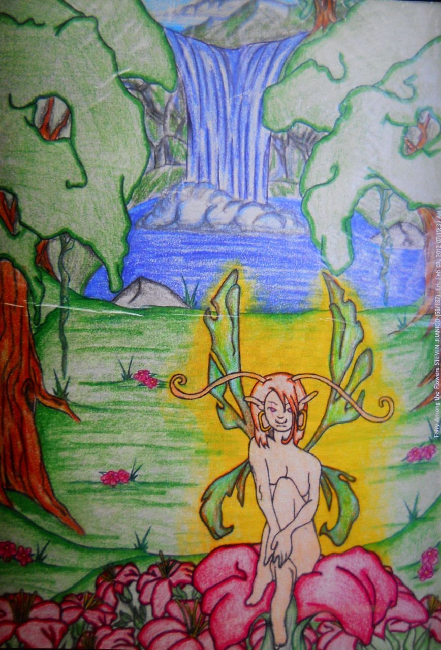 A Summer's Trip Illust., ''Faery Among the Flowers'' STEVEN JUANICO [st104].jpg